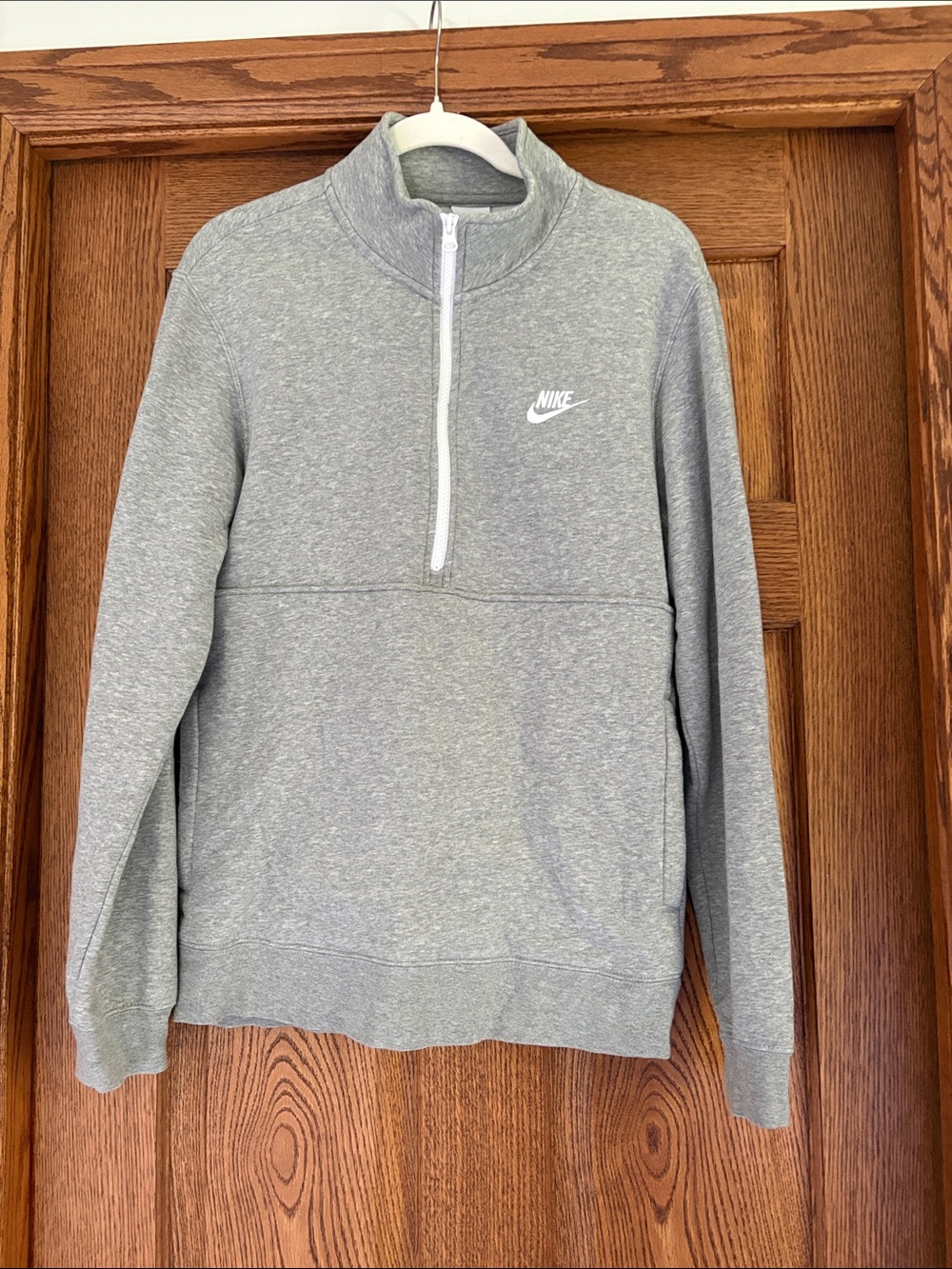 Nike Gray Quarter-Zip Sweatshirt